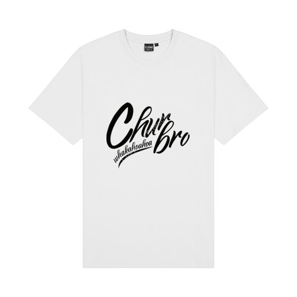 Chur Bro - Whakahoahoa (black) - Cloke Mens Outline Tee Thumbnail