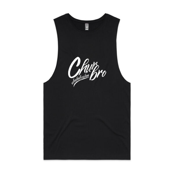 Chur Bro - Whakahoahoa (white) - AS Colour Mens Barnard Tank Thumbnail