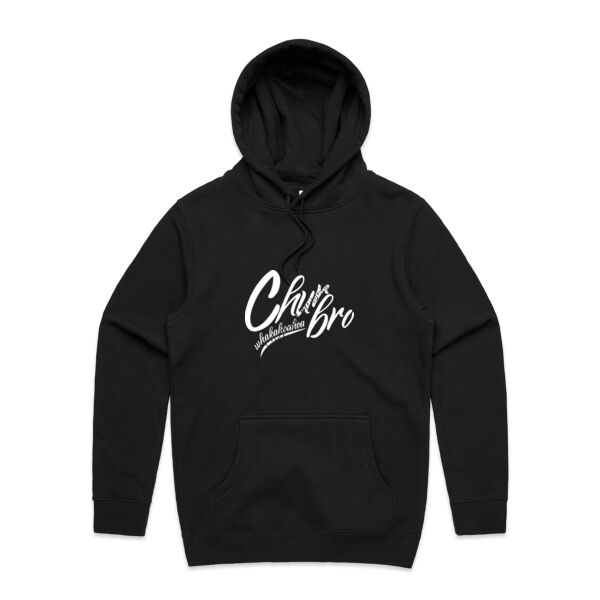 Chur Bro - Whakahoahoa (white) - AS Colour Mens Stencil Hoodie Thumbnail
