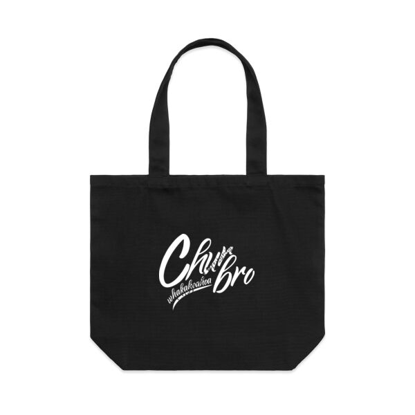 Chur Bro - Whakahoahoa (white) - AS Colour Shoulder Tote Thumbnail