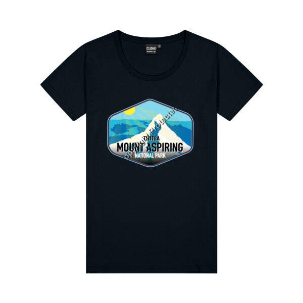 Tititea Mount Aspiring - Cloke Womens Silhouette Tee Thumbnail