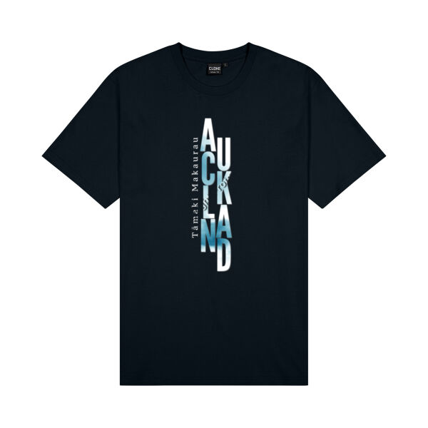 Tamaki Makaurau Auckland New Zealand - Cloke Mens Outline Tee Thumbnail