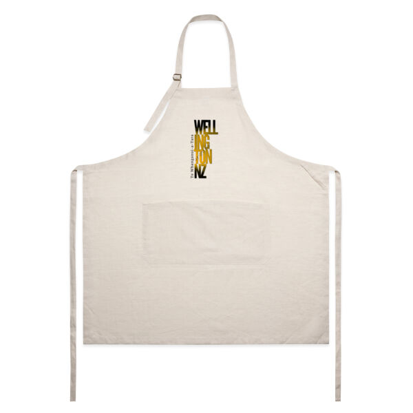Te Whanganui-a-Tara Wellington Aotearoa New Zealand - AS Colour Linen Apron Thumbnail