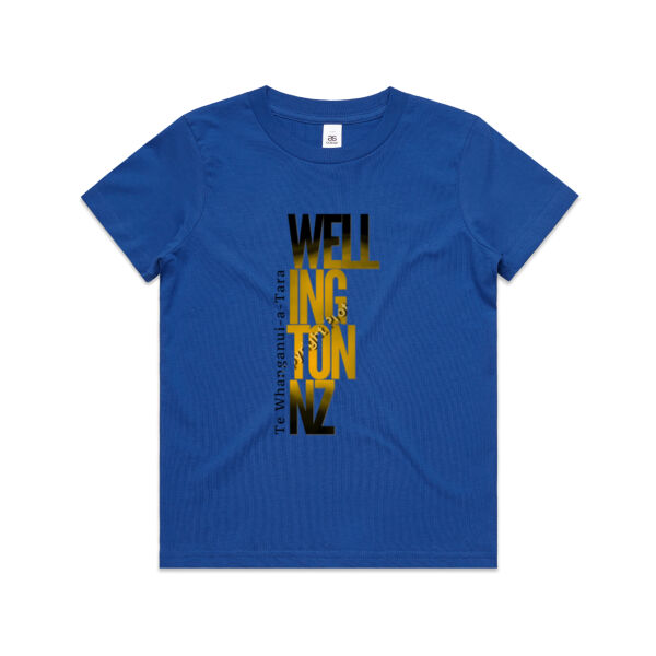 Te Whanganui-a-Tara Wellington Aotearoa New Zealand - AS Colour Kids Youth T shirt Thumbnail