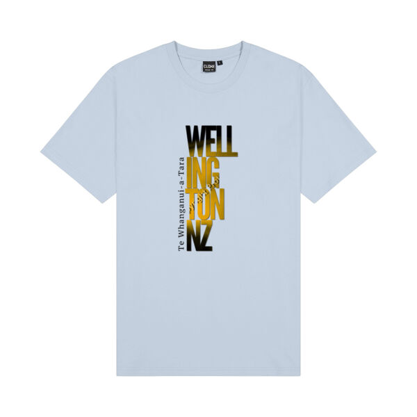 Te Whanganui-a-Tara Wellington Aotearoa New Zealand - Cloke Mens Outline Tee Thumbnail