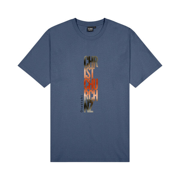 Otautahi Christchurch Aotearoa New Zealand - Cloke Mens Outline Tee Thumbnail