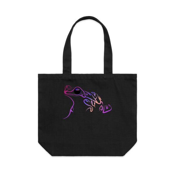 Stylised frog doodle - AS Colour Shoulder Tote Thumbnail