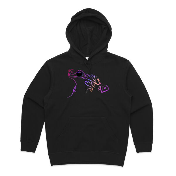 Stylised frog doodle - AS Colour Womens Premium Hood Thumbnail