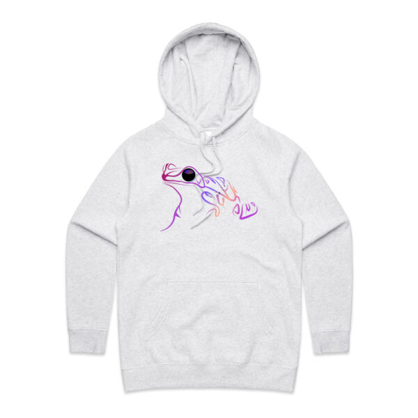 Stylised frog doodle - AS Colour Womens Supply Hood Thumbnail
