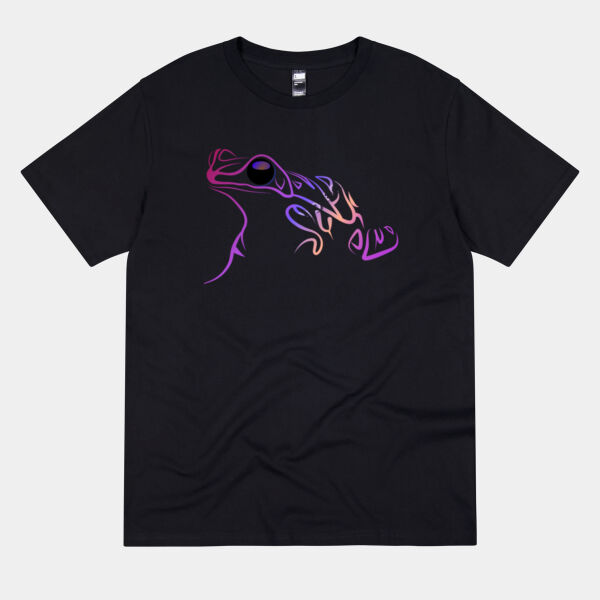 Stylised frog doodle - Thread Project Unisex Summer Tee Thumbnail
