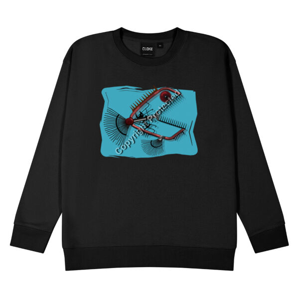 Metal Fish -(But Not Your Garden Variety) - Cloke Women's Standard Crew Neck Sweat Thumbnail